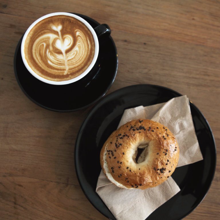 The coffee bagel will wake you up in the morning instead of espresso.
